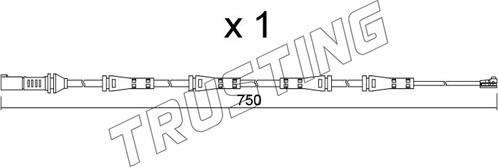 Trusting SU.373 - Сигнализатор, износ тормозных колодок avtokuzovplus.com.ua