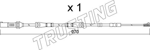 Trusting SU.375 - Сигнализатор, износ тормозных колодок avtokuzovplus.com.ua