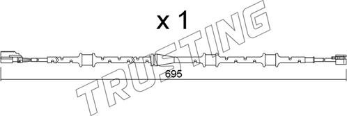 Trusting SU.381 - Сигналізатор, знос гальмівних колодок autocars.com.ua