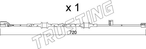 Trusting SU.394 - Сигналізатор, знос гальмівних колодок autocars.com.ua