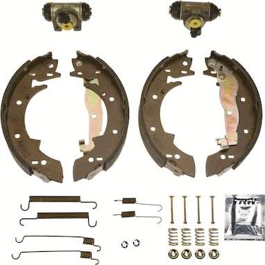 TRW BK1046 - Комплект тормозных колодок, барабанные autodnr.net
