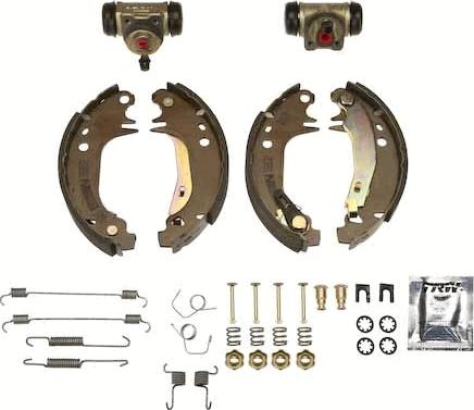 TRW BK1111 - Комплект тормозных колодок, барабанные autodnr.net