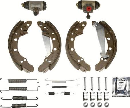 TRW BK1463 - Комплект тормозных колодок, барабанные autodnr.net