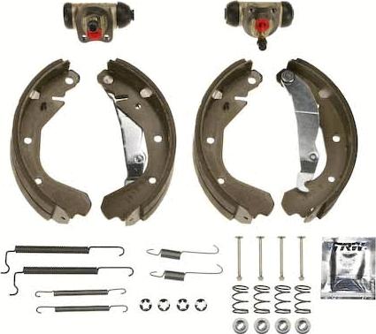 TRW BK1607 - Комплект тормозных колодок, барабанные autodnr.net