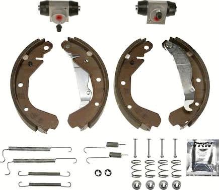 TRW BK1621 - Комплект тормозных колодок, барабанные autodnr.net