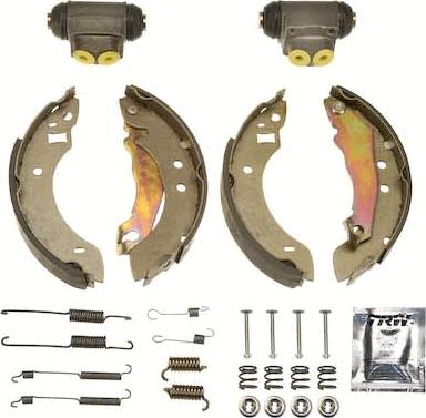 TRW BK1635 - Комплект тормозных колодок, барабанные autodnr.net