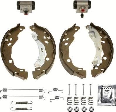 TRW BK1753 - Комплект тормозных колодок, барабанные autodnr.net