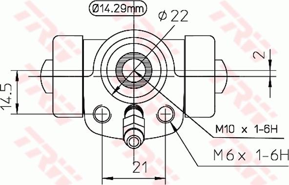 TRW BWA108 - Циліндр гальм. роб. AUDI. VW задн. вир-во TRW autocars.com.ua