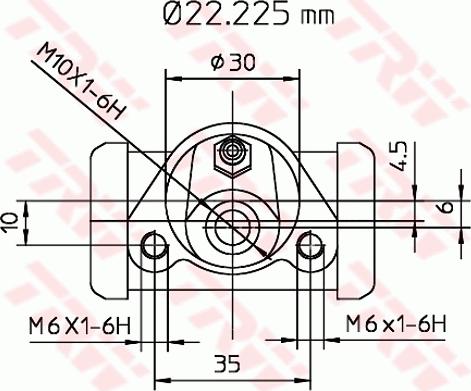 TRW BWB111 - Циліндр гальм. роб. AUDI. FORD. SEAT. VW задн. вир-во TRW autocars.com.ua