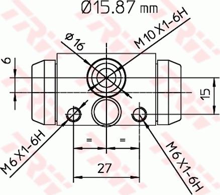 TRW BWB170 - Колісний гальмівний циліндр autocars.com.ua