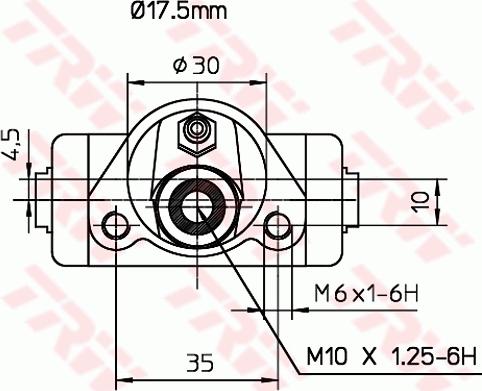 TRW BWC150 - Колісний гальмівний циліндр autocars.com.ua