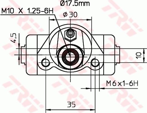 TRW BWC240 - Колесный тормозной цилиндр avtokuzovplus.com.ua