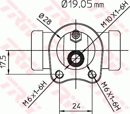 TRW BWD111 - Колісний гальмівний циліндр autocars.com.ua