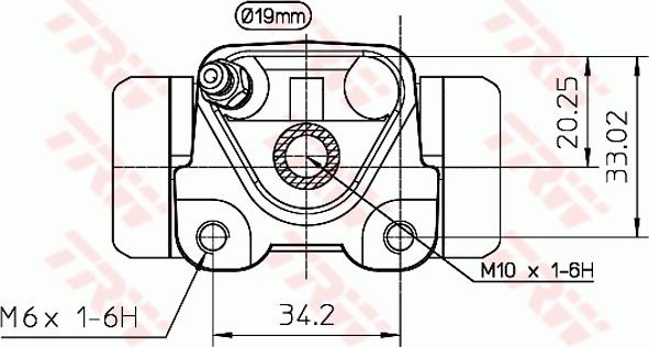 TRW BWD270 - Колісний гальмівний циліндр autocars.com.ua