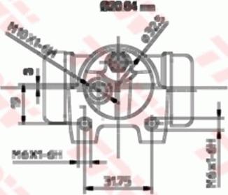 TRW BWF119 - Колісний гальмівний циліндр autocars.com.ua