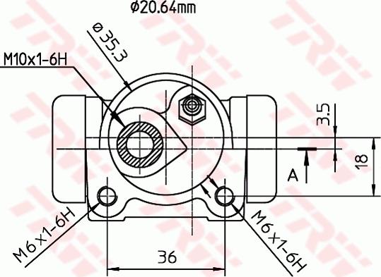 TRW BWF160 - Колесный тормозной цилиндр autodnr.net