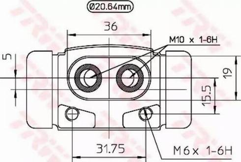 TRW BWF193 - Колесный тормозной цилиндр autodnr.net