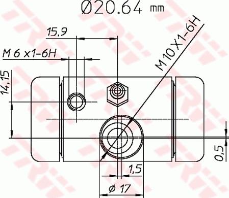 TRW BWF290 - Колесный тормозной цилиндр avtokuzovplus.com.ua