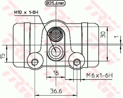 TRW BWH142 - Колісний гальмівний циліндр autocars.com.ua