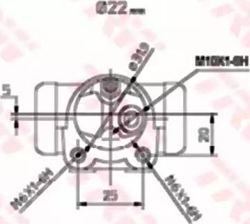 TRW BWH173 - Колесный тормозной цилиндр avtokuzovplus.com.ua