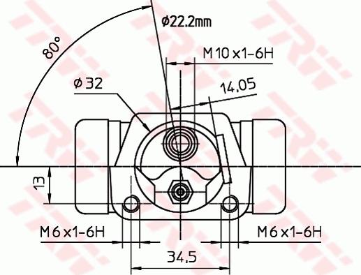 TRW BWH231 - Колісний гальмівний циліндр autocars.com.ua