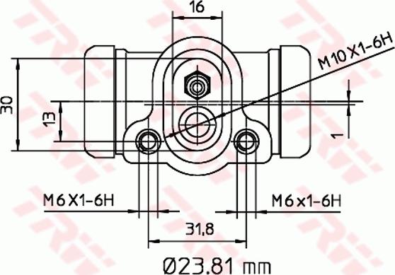 TRW BWK103 - Колесный тормозной цилиндр avtokuzovplus.com.ua