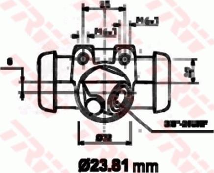 TRW BWK117 - Колісний гальмівний циліндр autocars.com.ua