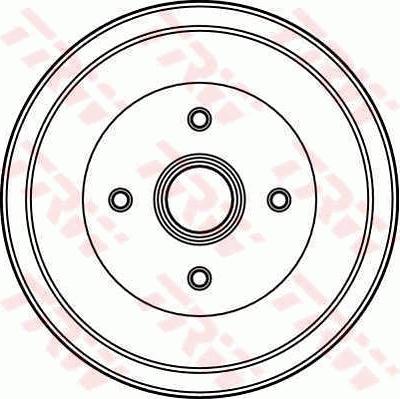 TRW DB4019 - Гальмівний барабан autocars.com.ua