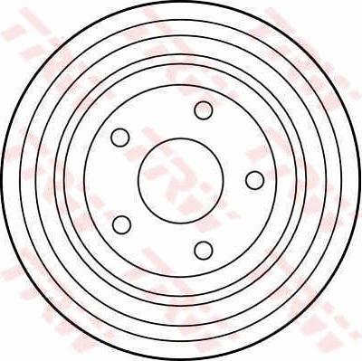 TRW DB4022 - Гальмівний барабан autocars.com.ua