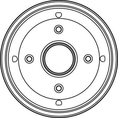 TRW DB4124 - Гальмівний барабан autocars.com.ua