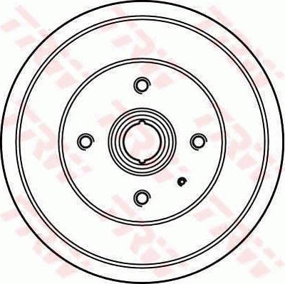 TRW DB4247 - Гальмівний барабан autocars.com.ua