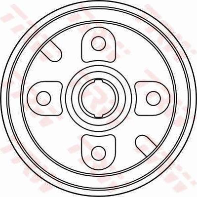 TRW DB4253 - Гальмівний барабан autocars.com.ua