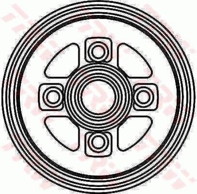 TRW DB4317 - Гальмівний барабан autocars.com.ua