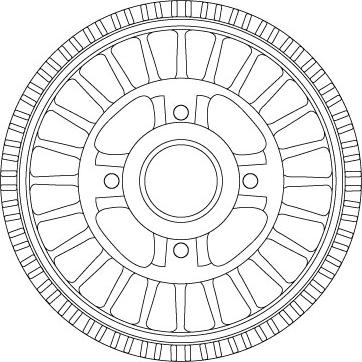 TRW DB4557MR - Гальмівний барабан autocars.com.ua