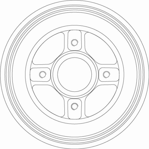 TRW DB4558MR - Гальмівний барабан autocars.com.ua