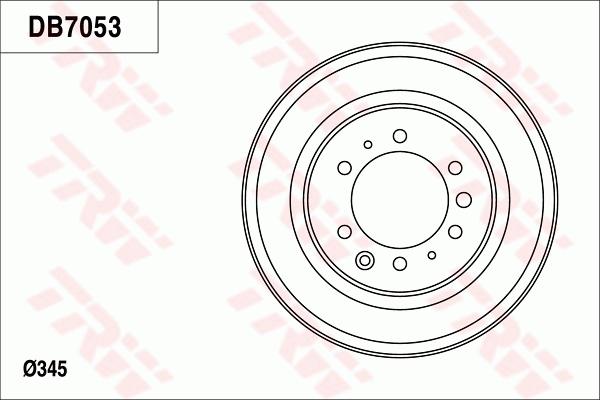 TRW DB7053 - Тормозной барабан avtokuzovplus.com.ua