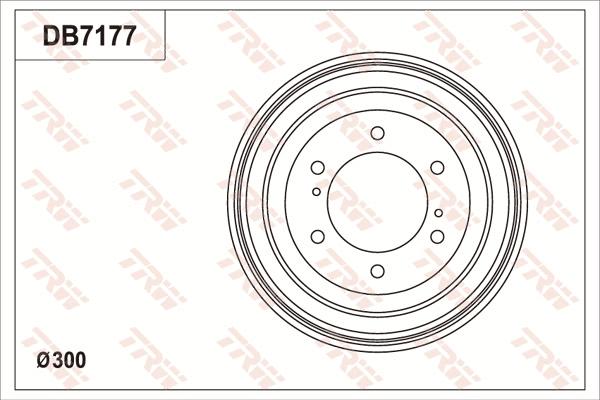 TRW DB7177 - Гальмівний барабан autocars.com.ua