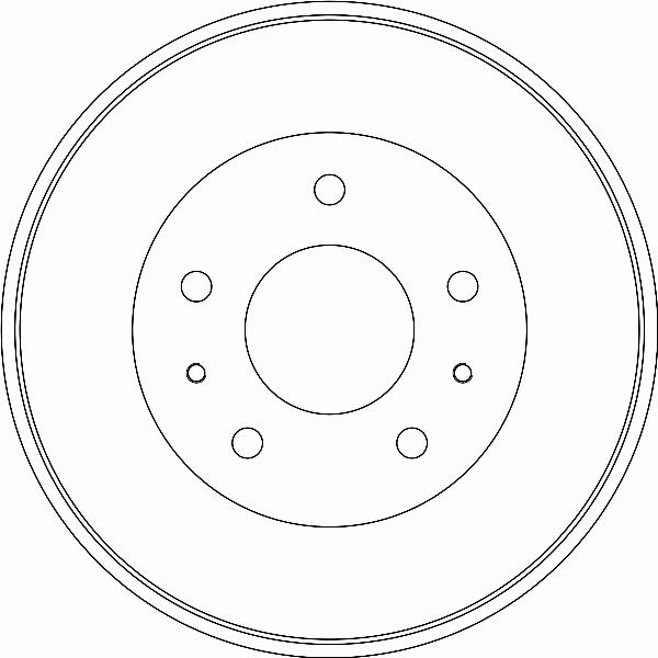 TRW DB7257 - Гальмівний барабан autocars.com.ua