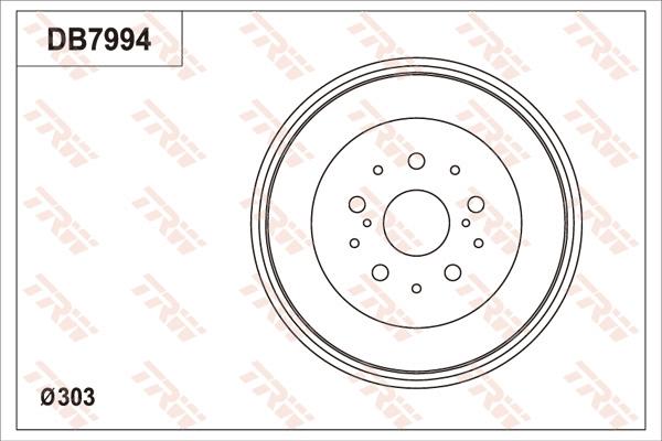 TRW DB7994 - Тормозной барабан avtokuzovplus.com.ua