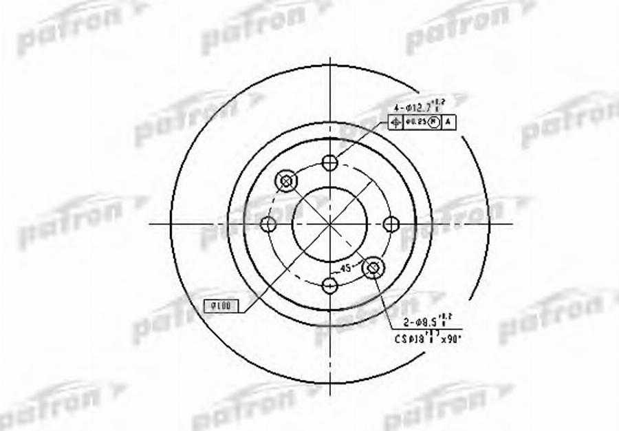 TRW DF1017BP - Тормозной диск autodnr.net