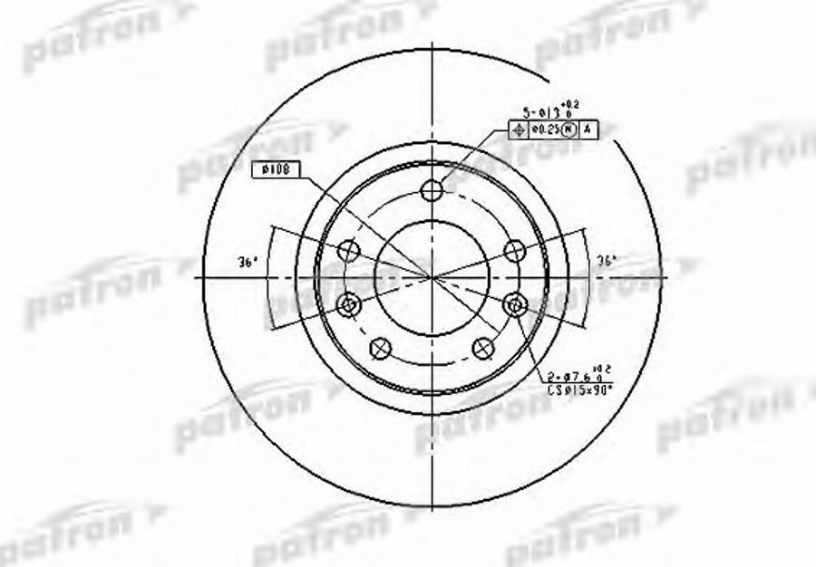 TRW DF1225BP - Тормозной диск autodnr.net