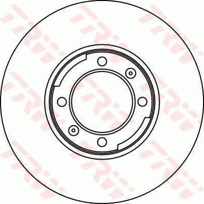 TRW DF1704 - Гальмівний диск autocars.com.ua