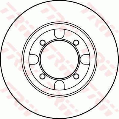 TRW DF2026 - Гальмівний диск autocars.com.ua