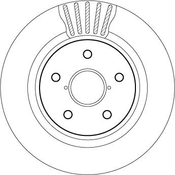 TRW DF2059BS - Гальмівний диск autocars.com.ua