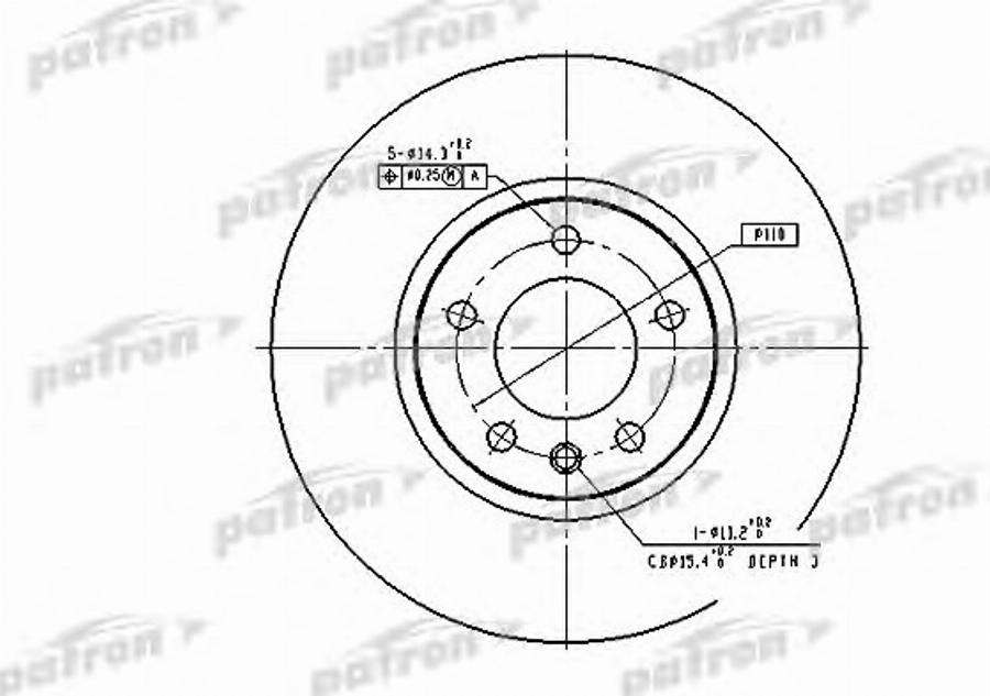 TRW DF2645BP - Гальмівний диск autocars.com.ua