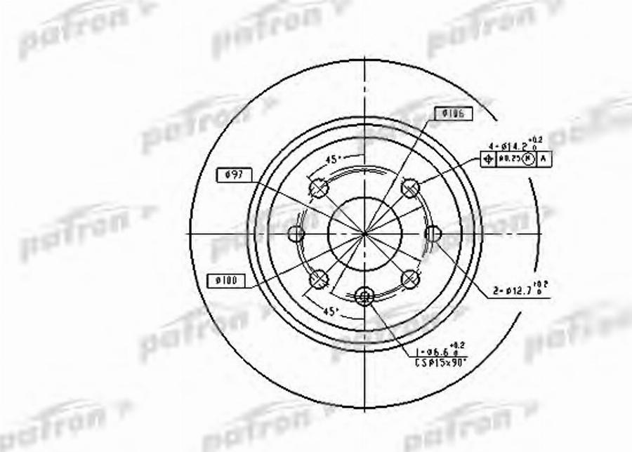 TRW DF2772BP - Гальмівний диск autocars.com.ua