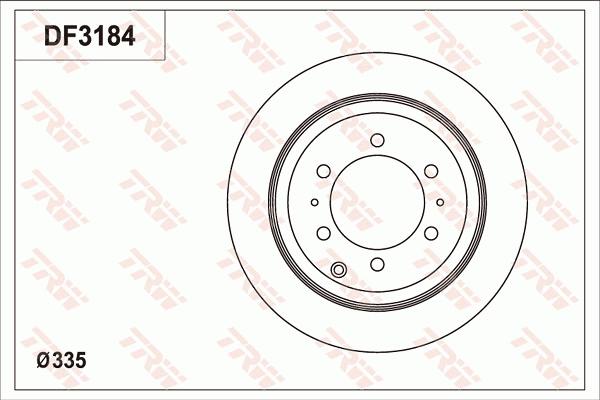 TRW DF3184 - Гальмівний диск autocars.com.ua