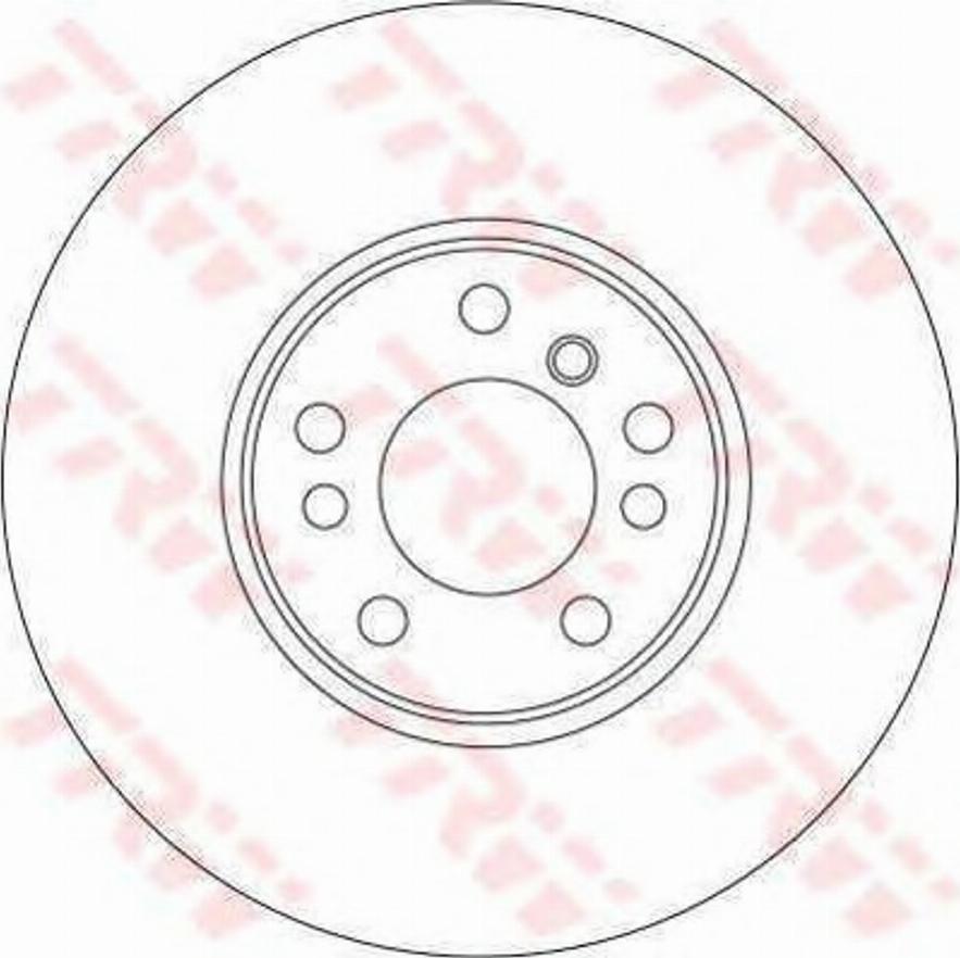 TRW DF4187BPS - Гальмівний диск autocars.com.ua