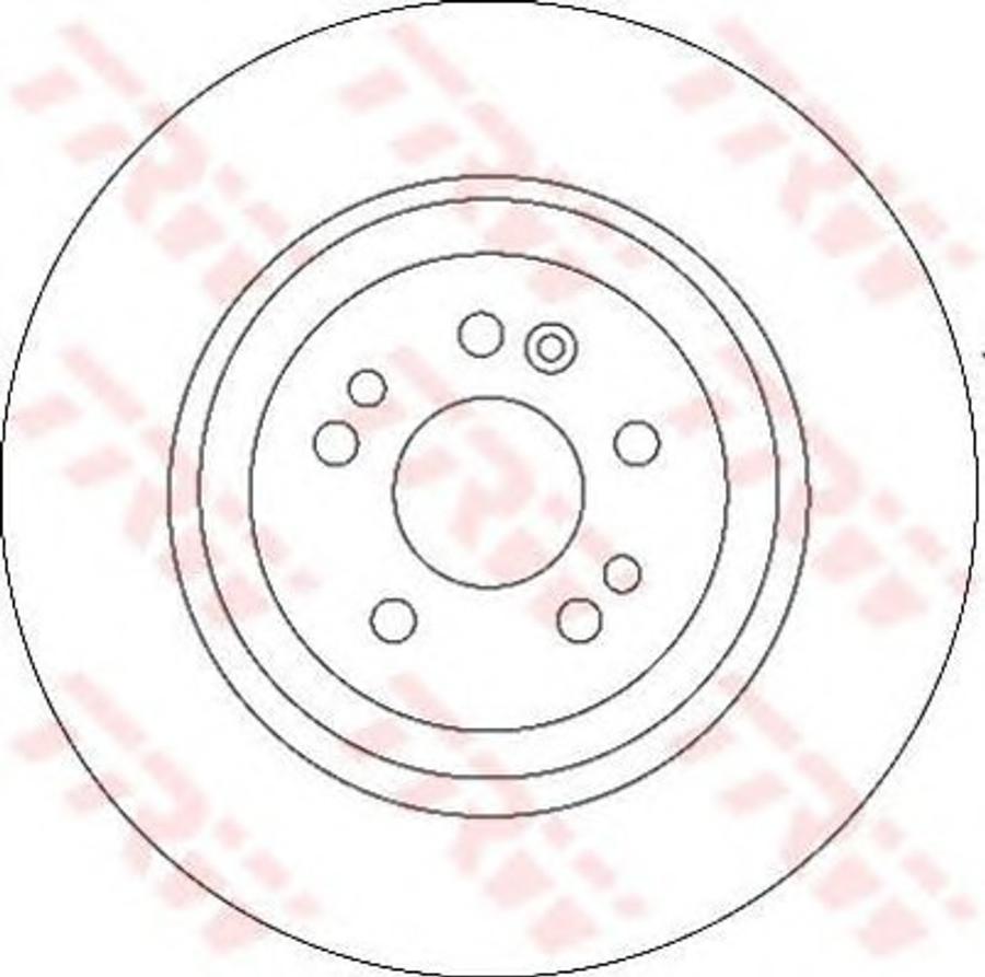 TRW DF4222BPS - Тормозной диск avtokuzovplus.com.ua