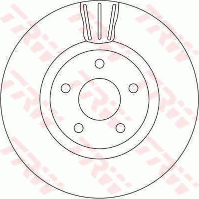 TRW DF4313 - Гальмівний диск autocars.com.ua